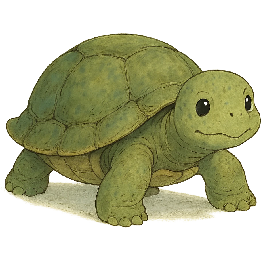 turtle ghibli style emoji