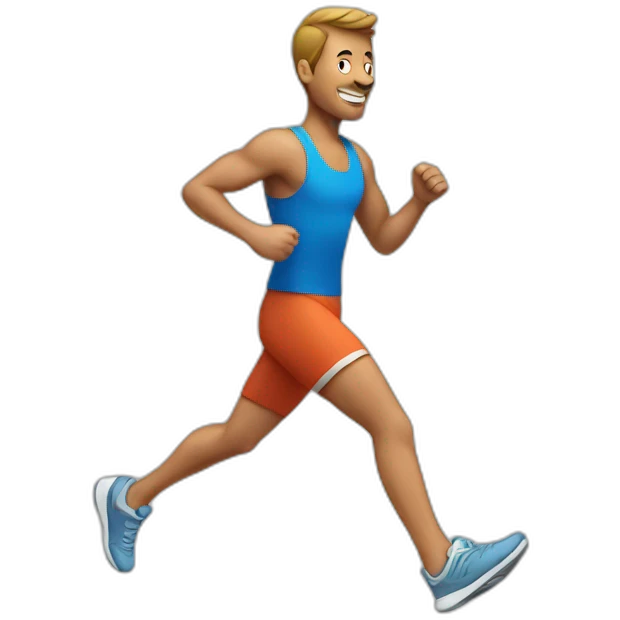 jogging man emoji