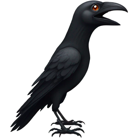 Evil crow emoji