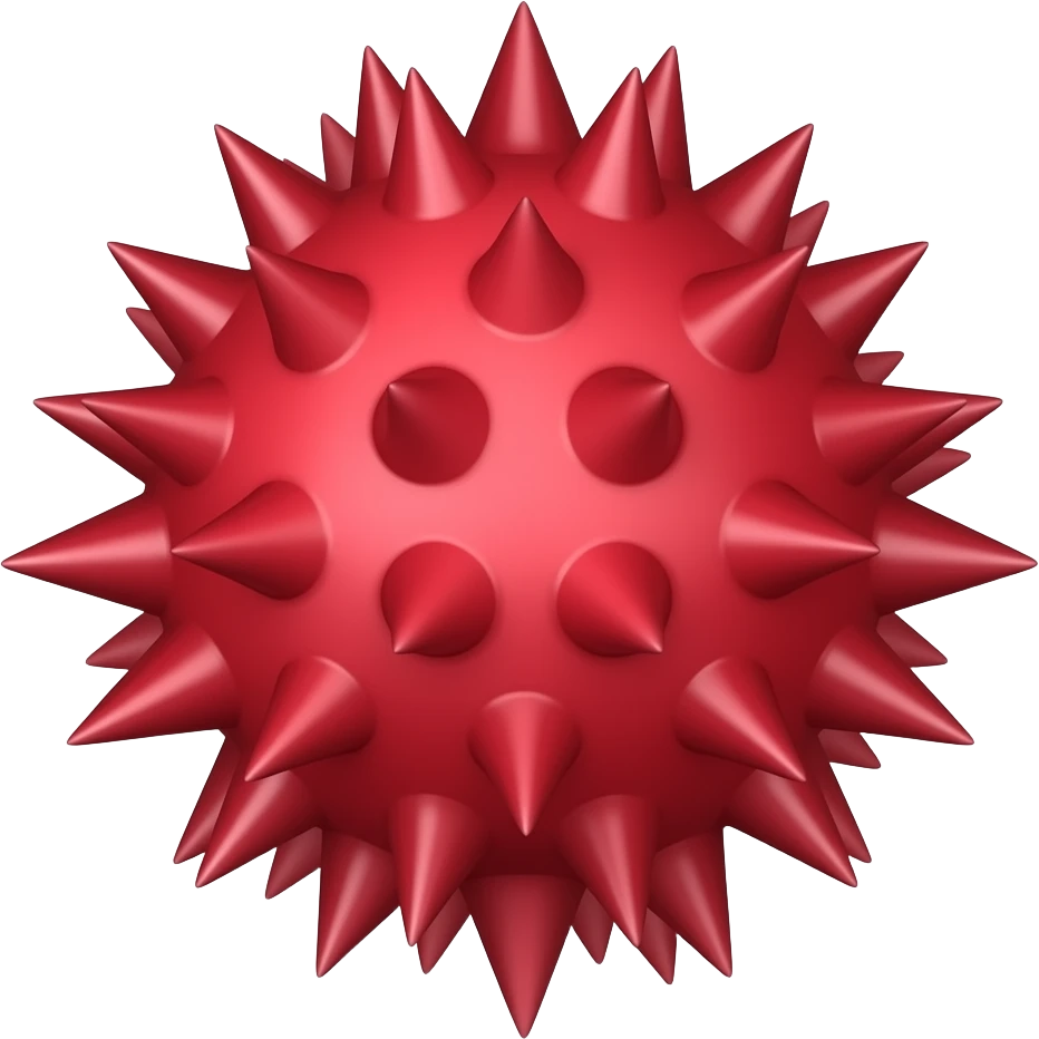 Red spike emoji