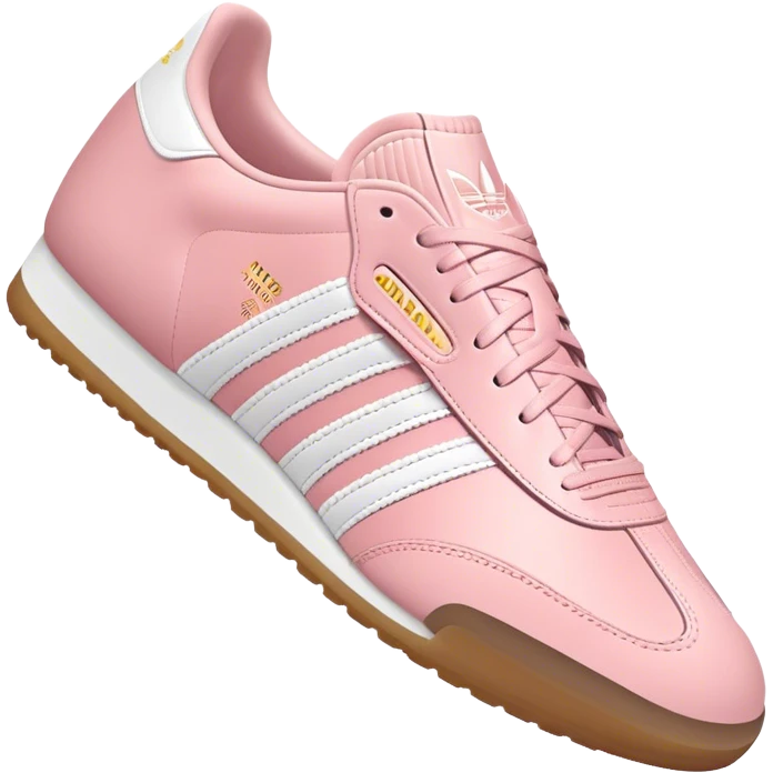 Light pink adidas samba emoji
