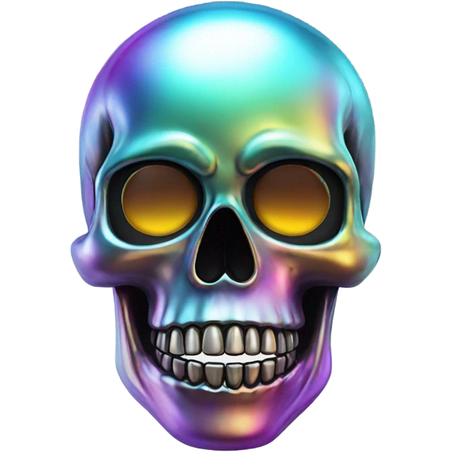 Skull multi chrome emoji
