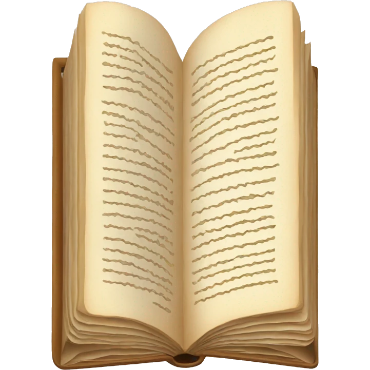 open book with writting  emoji