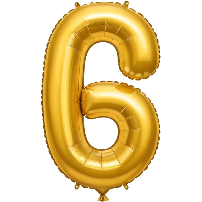 gold number 0 zero balloon emoji