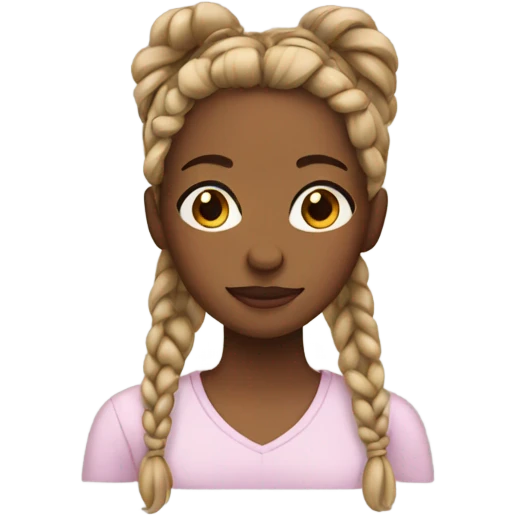 Girl with braids emoji