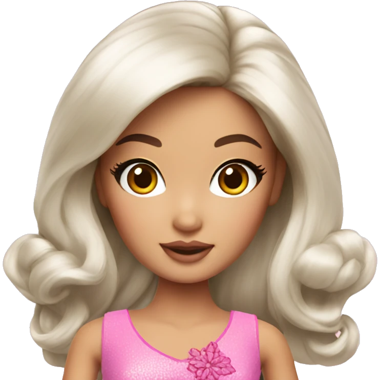 Beautiful Barbie asian emoji