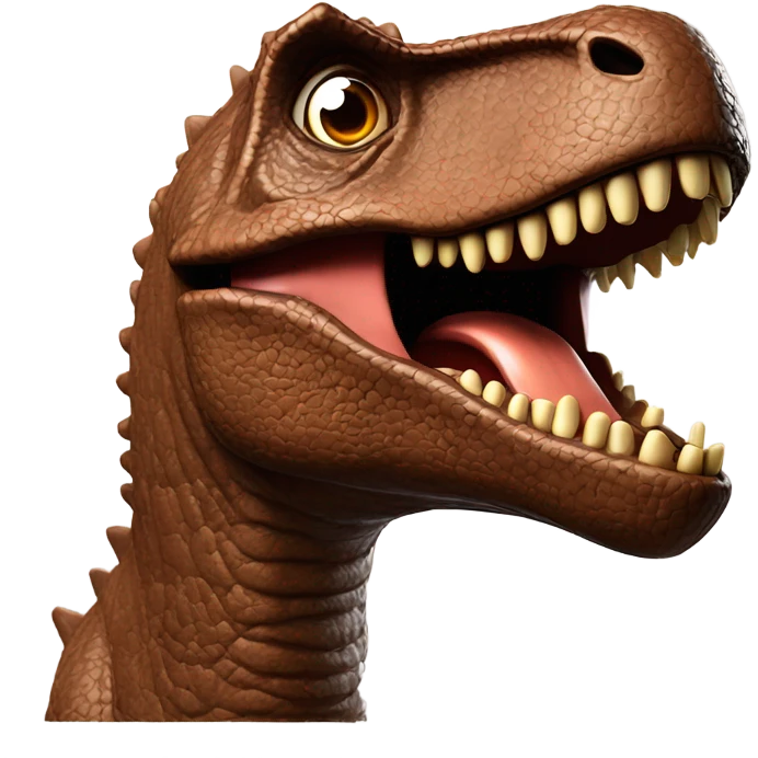 Dinosaure with chocolate  emoji