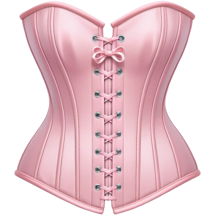Pastel pink corset  emoji