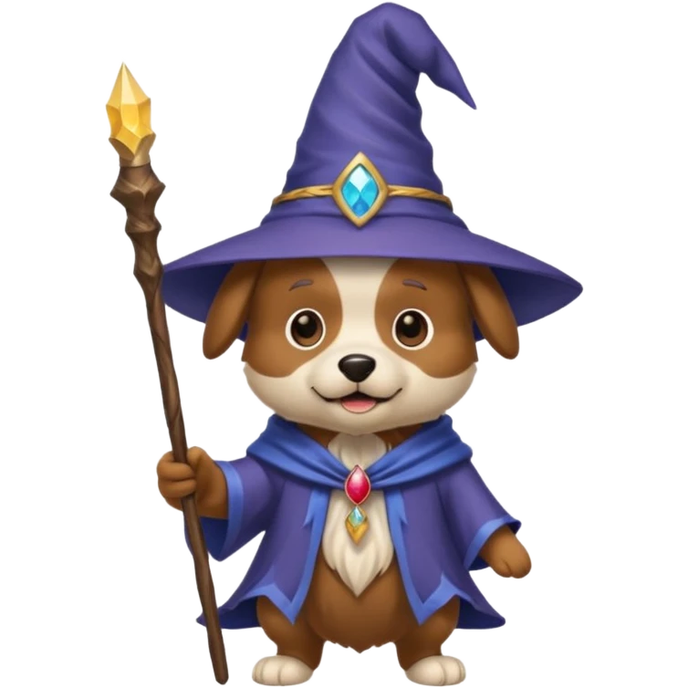 Dog wizard emoji