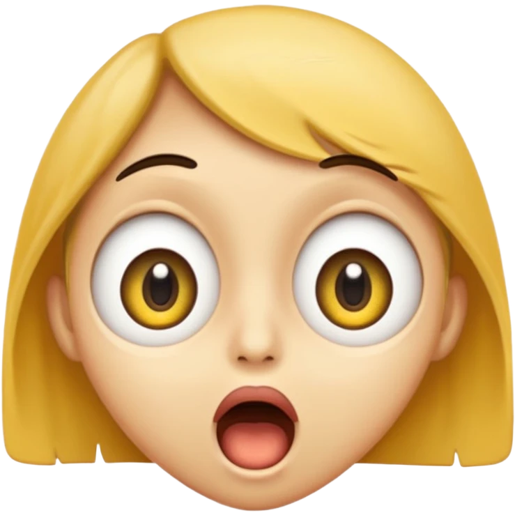 a face with a large opened mouth in emoji of whatsapp syle emoji
