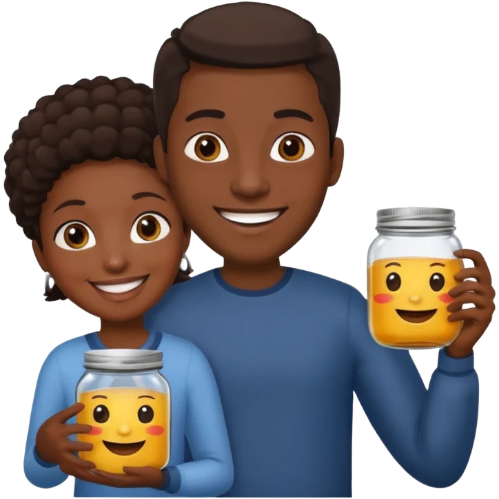  black People Holding Jar emoji