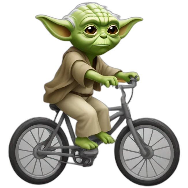 Yoda cycling emoji
