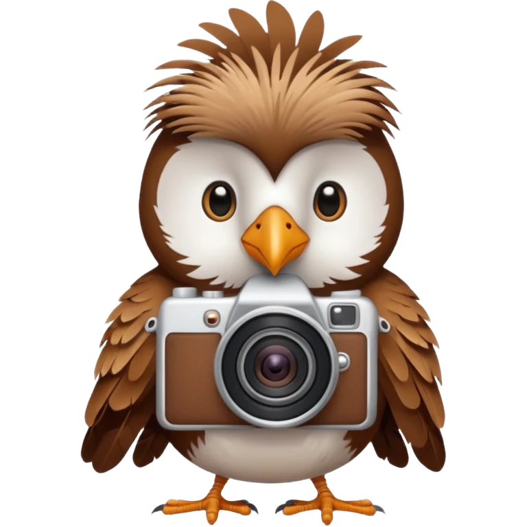 bird with a camera emoji
