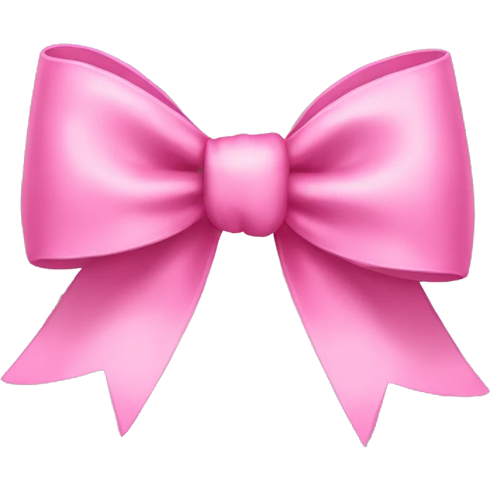 Pink bow emoji