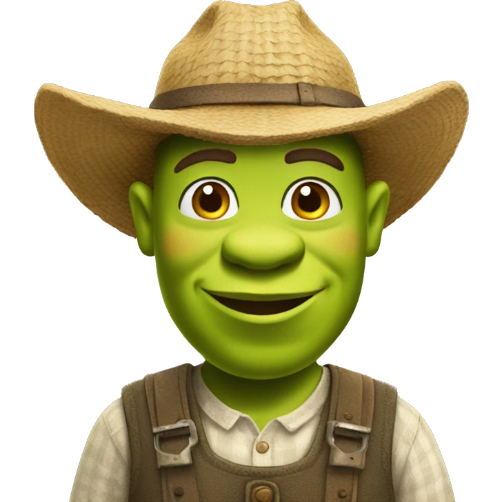 Shrek the farmer emoji