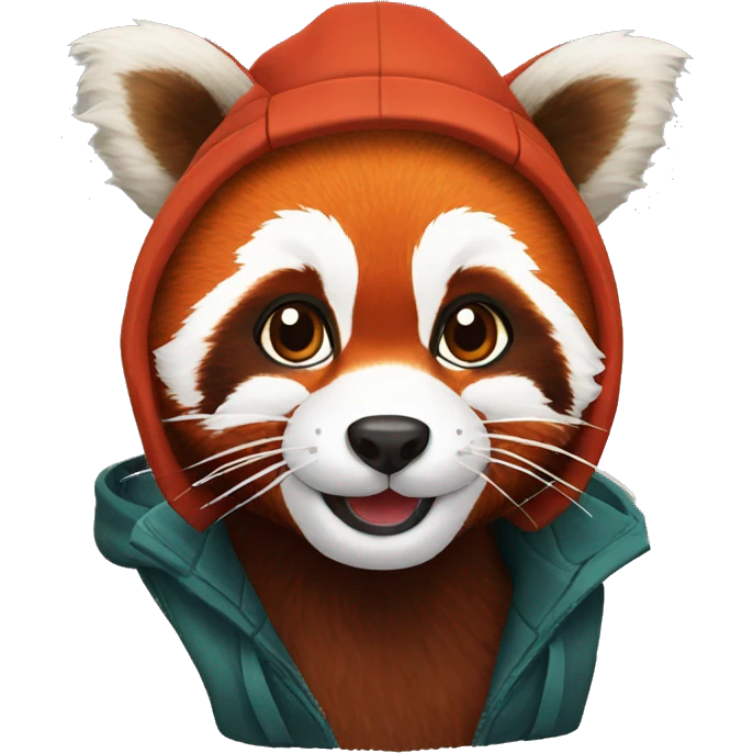 red panda hat emoji