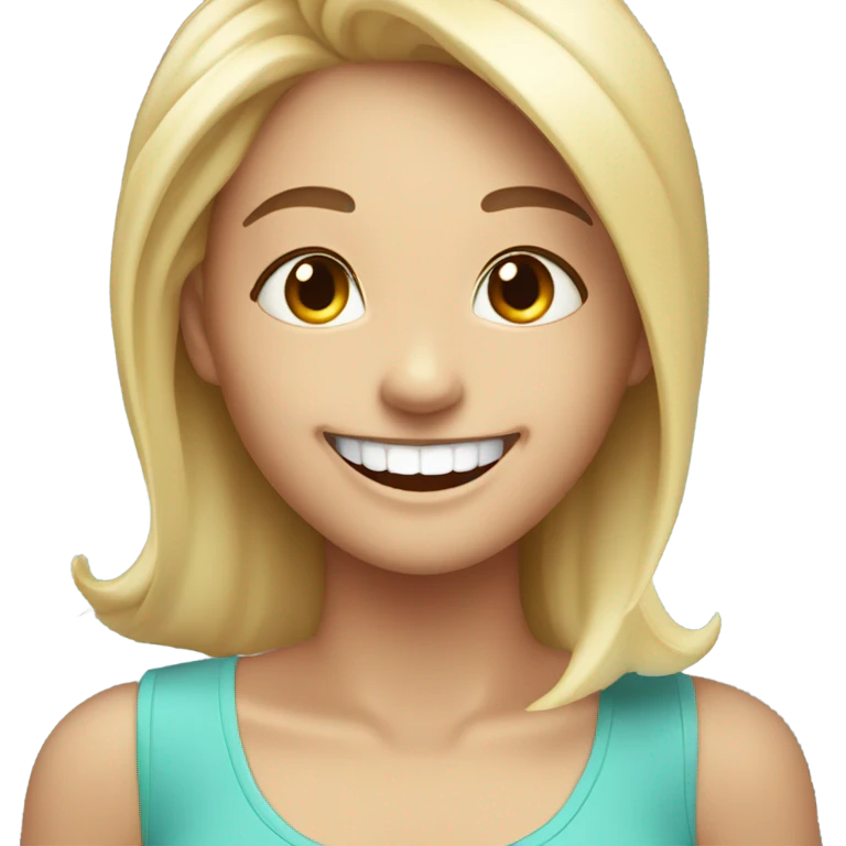 Golden smile emoji