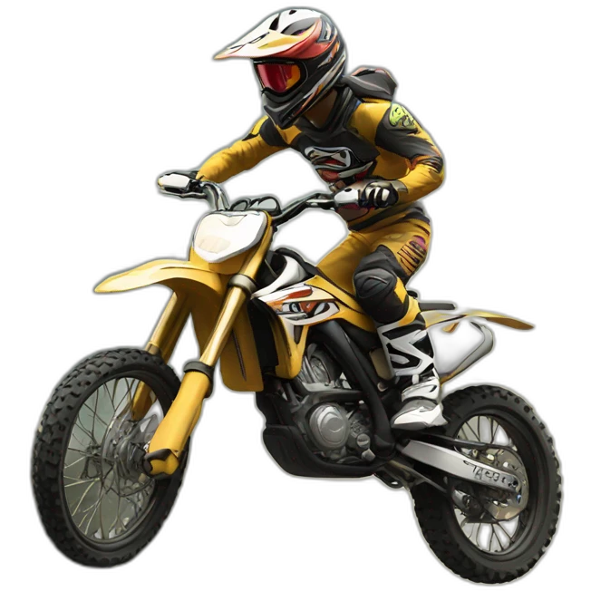 motocross in moutain emoji