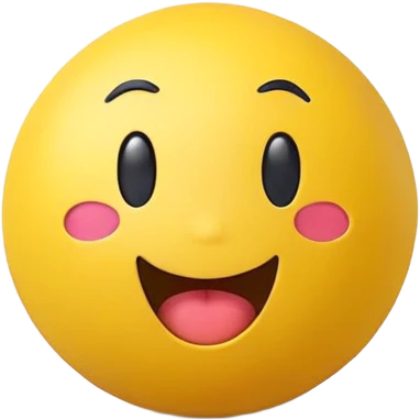 goofy stress ball with a funny face playful emoji style emoji