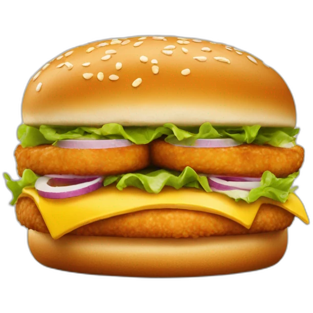 Chiken burger from kfc emoji