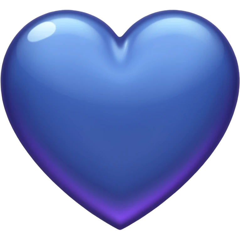 Purplish indigo heart emoji