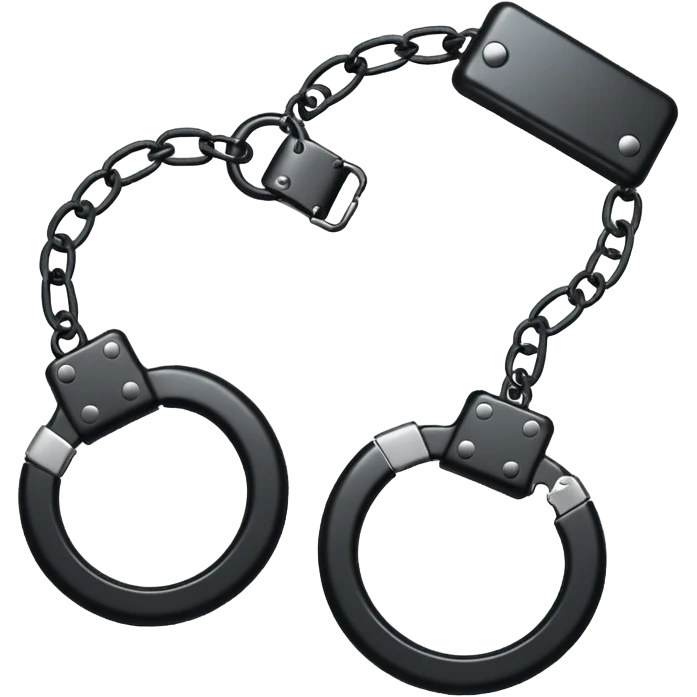 hand cuffs black emoji