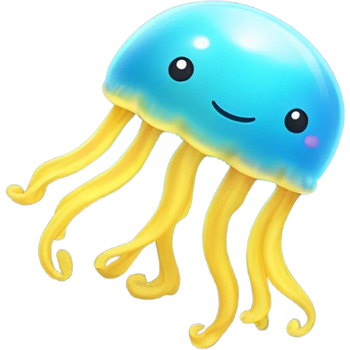 emoji holding a jelly fish emoji