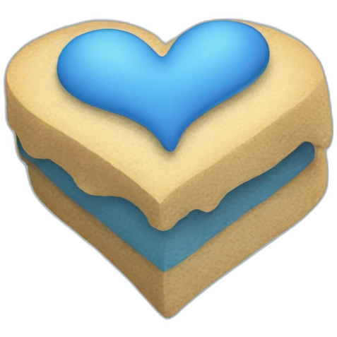 Bleu Patstel heart emoji