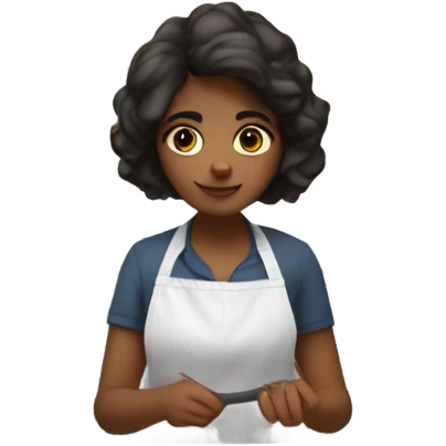 Girl cooking  emoji