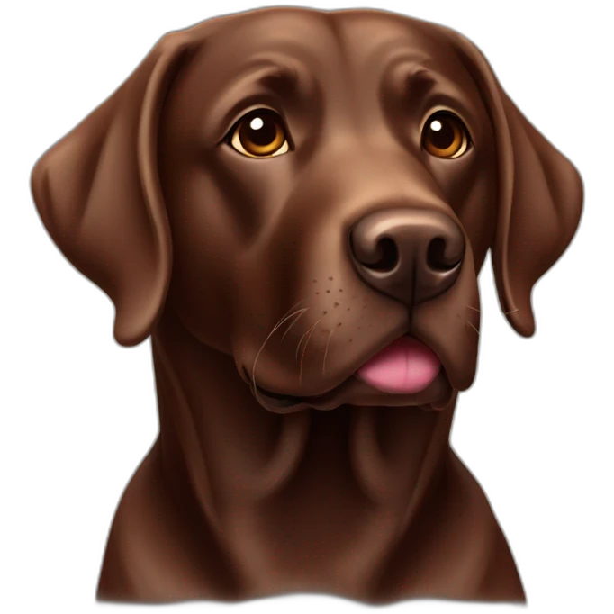 chocolate labrador  emoji