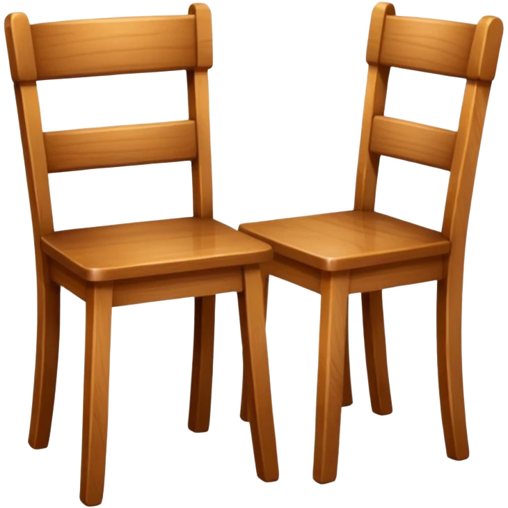 Wooden chairs emoji