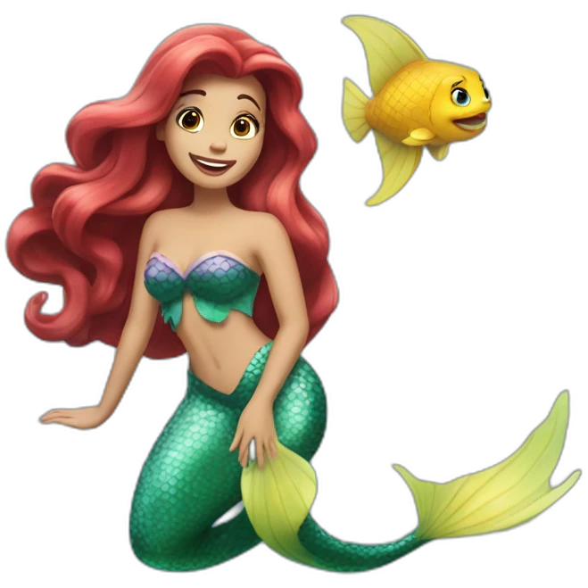 Little mermaid solo emoji