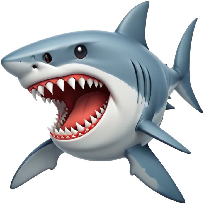 Shark mad emoji