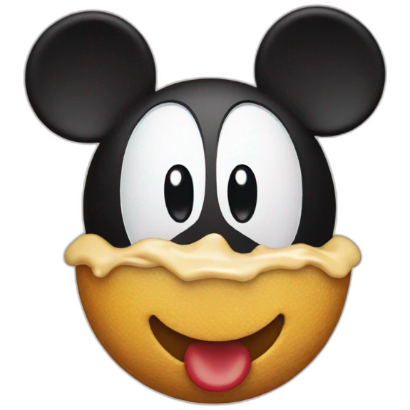 Mickey mousse surpris emoji