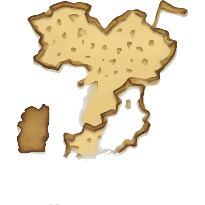 treasure map fragment emoji