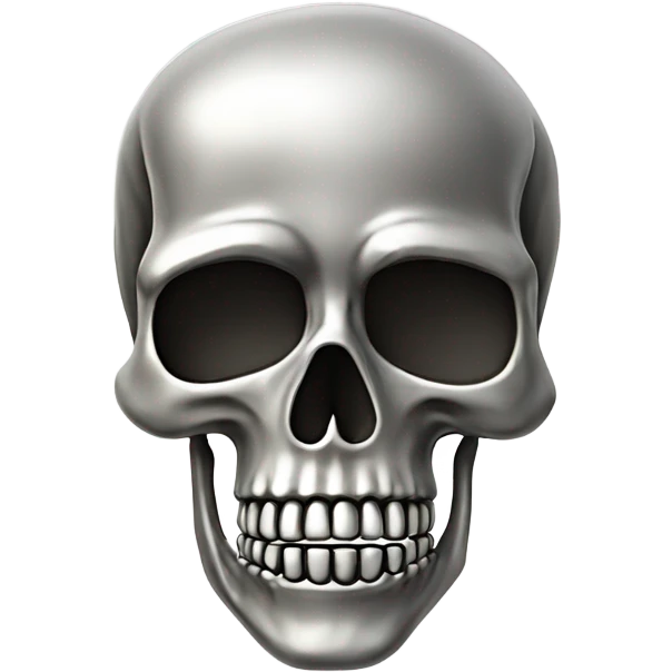 Skeleton made out of Crome ￼￼ emoji
