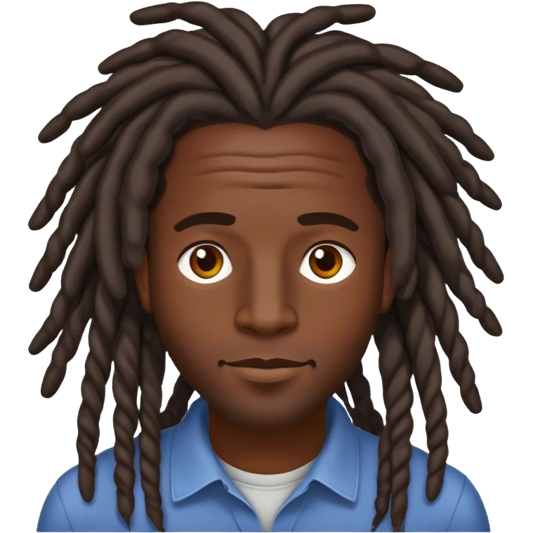 Darkskin Guy with Freeforms  emoji
