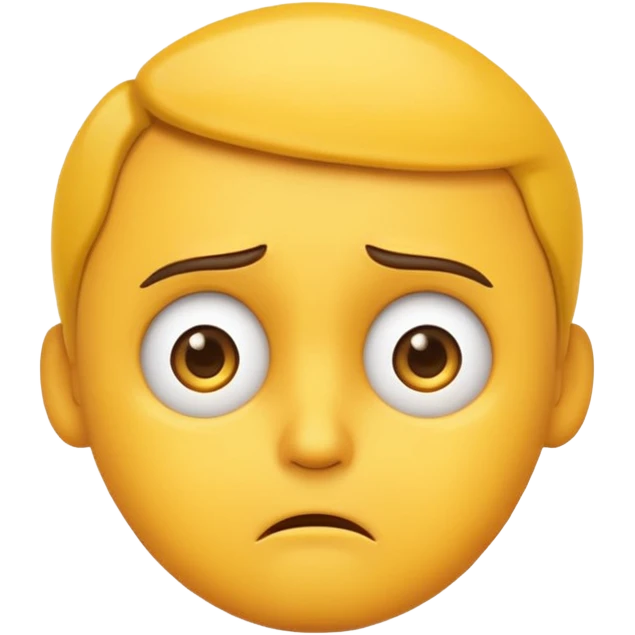 yellow emoji concerned emoji