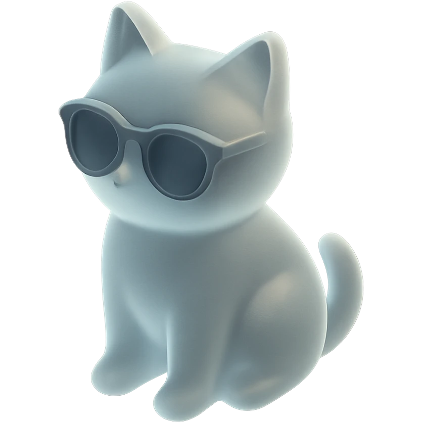 Cat wearing sunglasses emoji