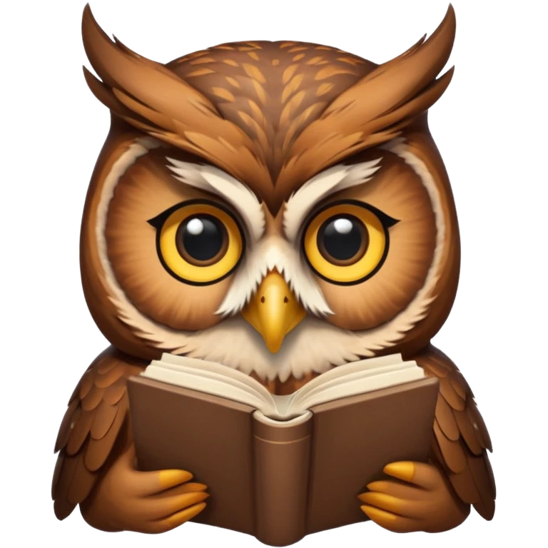 reading owl emoji