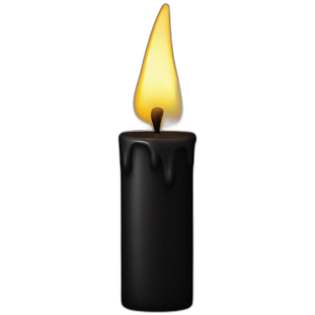Black candle emoji