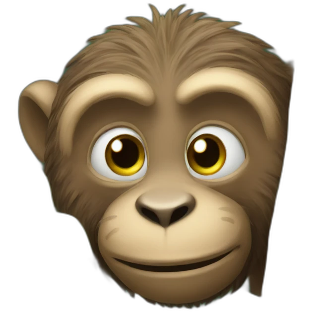 un singe sur un arbre emoji