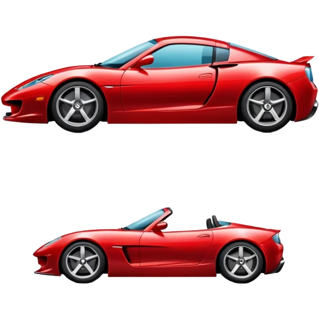sleek sports car emoji