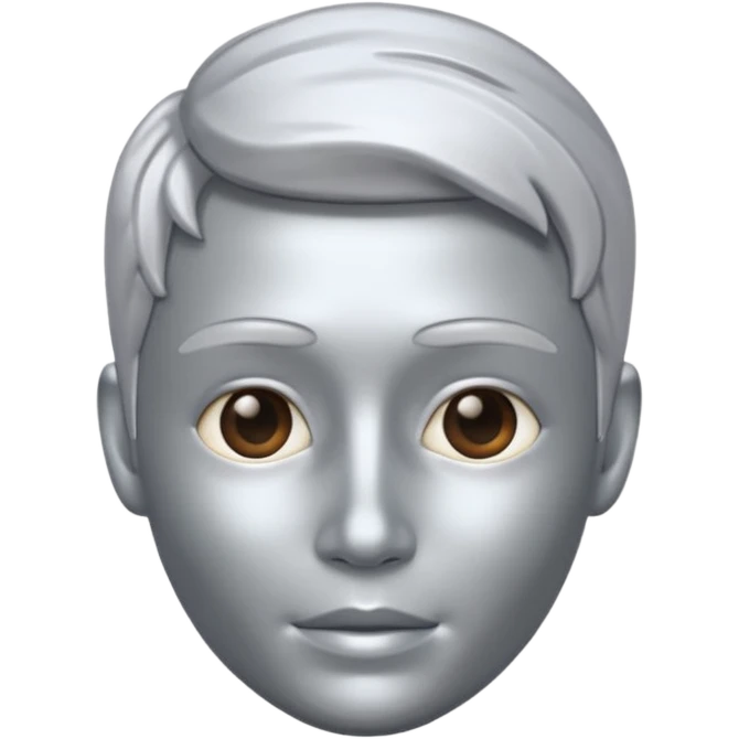 A portrait cast with tin emoji