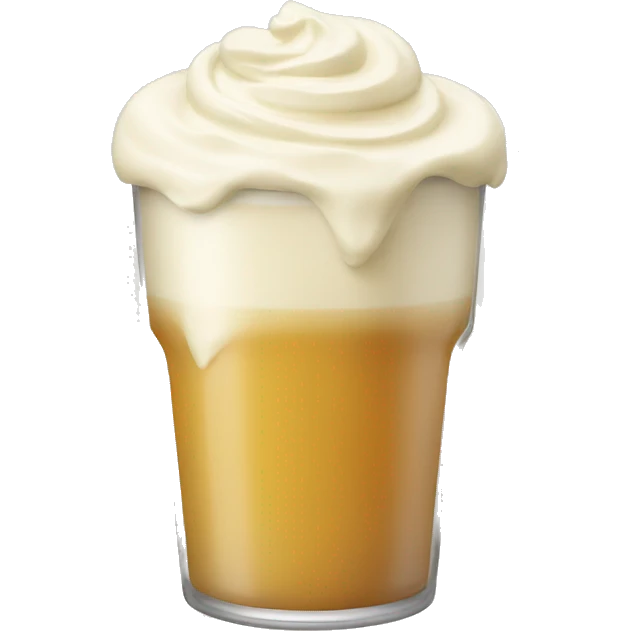 pint of cream emoji