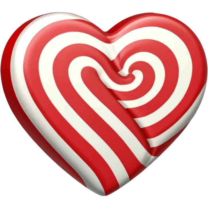 heart shaped peppermint candy emoji