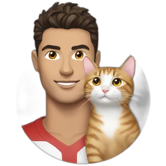 Cristiano with a cat emoji