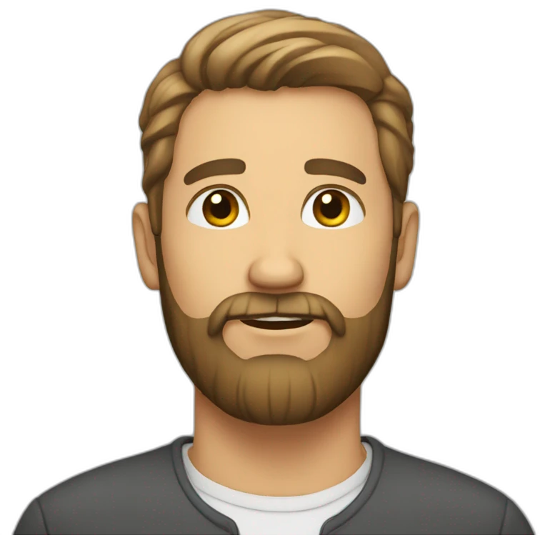 Beared man emoji