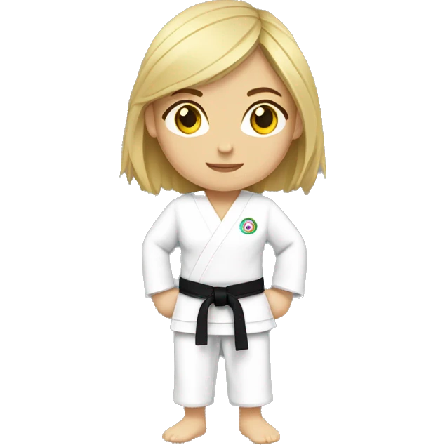 summer olympics karate caucasian girl emoji