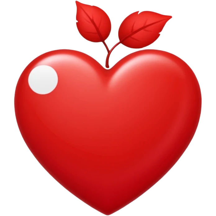 Un cœur écrit 100 % emoji